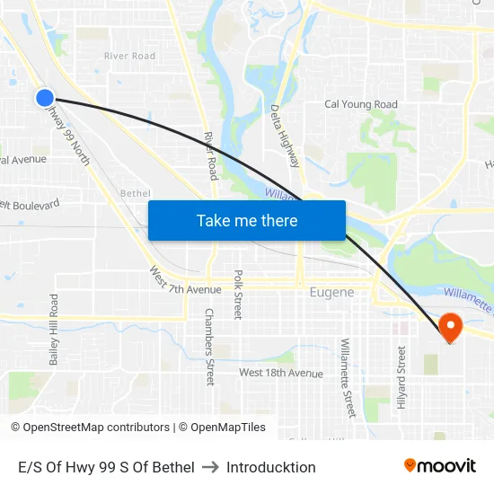 E/S Of Hwy 99 S Of Bethel to Introducktion map