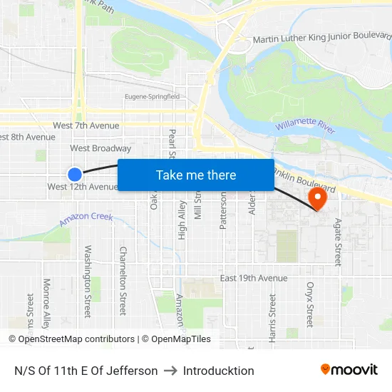 N/S Of 11th E Of Jefferson to Introducktion map
