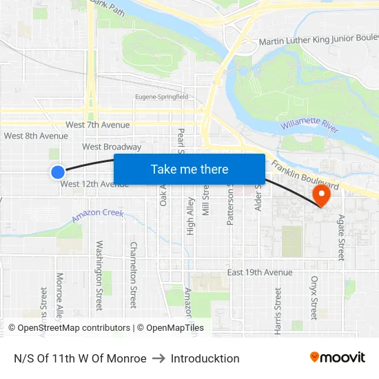 N/S Of 11th W Of Monroe to Introducktion map