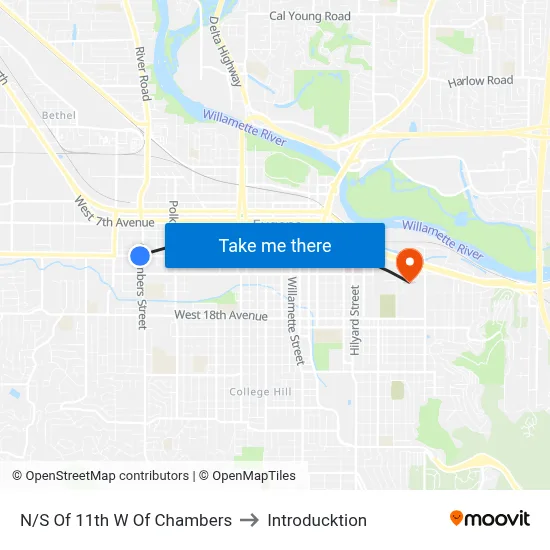 N/S Of 11th W Of Chambers to Introducktion map