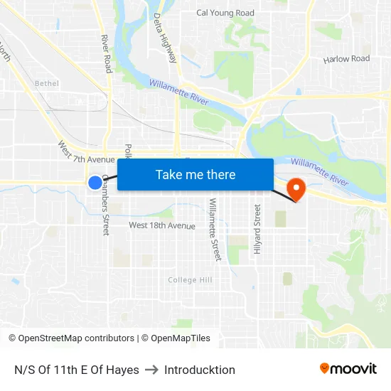 N/S Of 11th E Of Hayes to Introducktion map