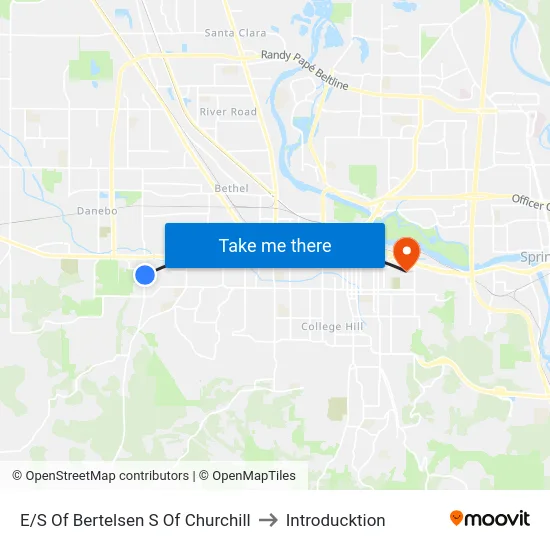 E/S Of Bertelsen S Of Churchill to Introducktion map