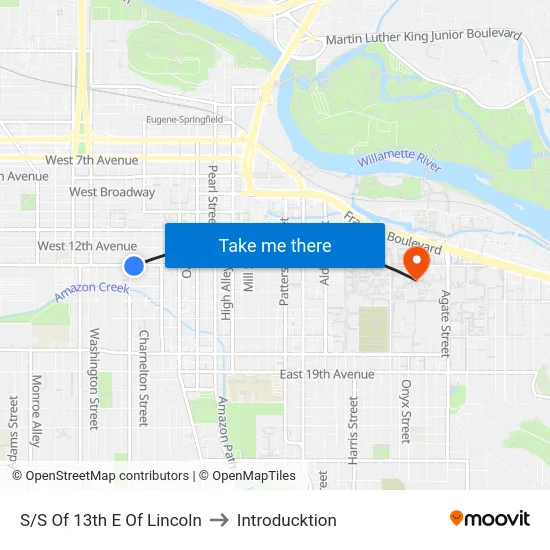 S/S Of 13th E Of Lincoln to Introducktion map