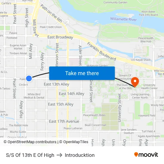 S/S Of 13th E Of High to Introducktion map