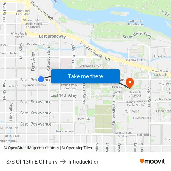 S/S Of 13th E Of Ferry to Introducktion map