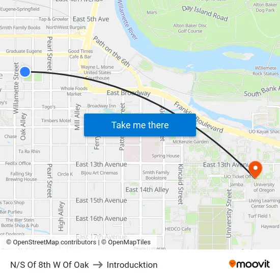 N/S Of 8th W Of Oak to Introducktion map