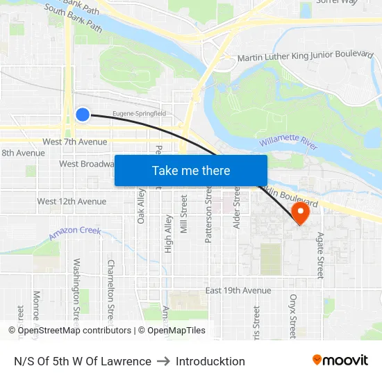 N/S Of 5th W Of Lawrence to Introducktion map