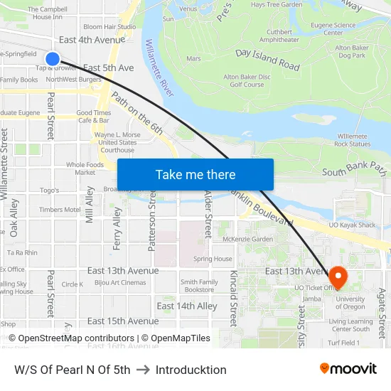 W/S Of Pearl N Of 5th to Introducktion map