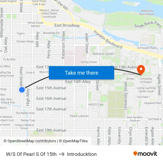 W/S Of Pearl S Of 15th to Introducktion map