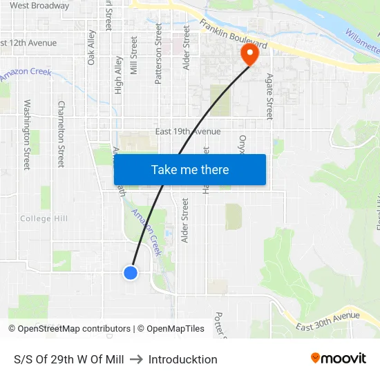 S/S Of 29th W Of Mill to Introducktion map