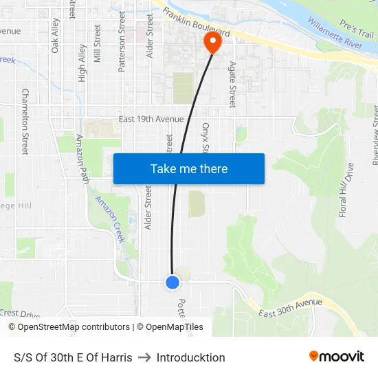 S/S Of 30th E Of Harris to Introducktion map