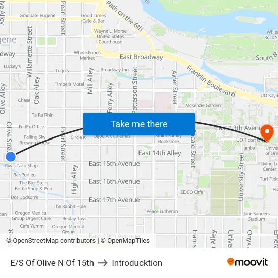 E/S Of Olive N Of 15th to Introducktion map