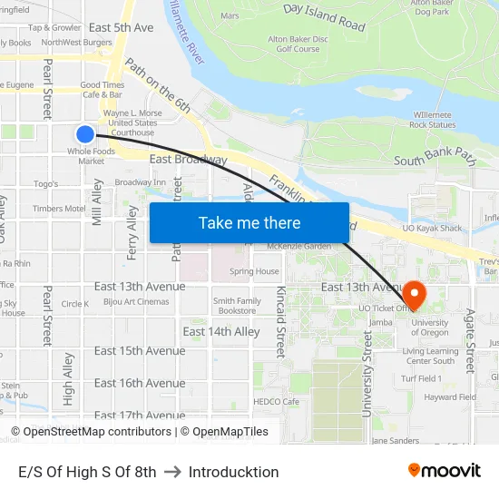 E/S Of High S Of 8th to Introducktion map