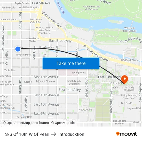 S/S Of 10th W Of Pearl to Introducktion map