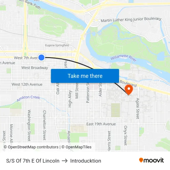 S/S Of 7th E Of Lincoln to Introducktion map