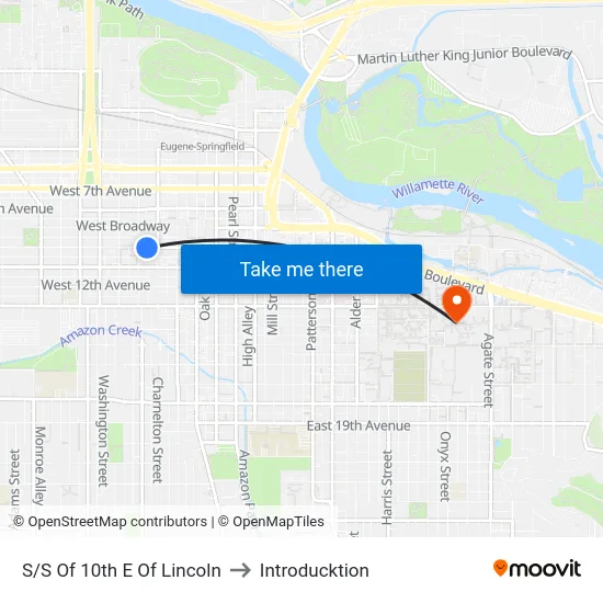 S/S Of 10th E Of Lincoln to Introducktion map