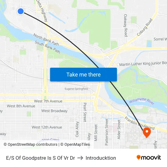 E/S Of Goodpstre Is S Of Vr Dr to Introducktion map
