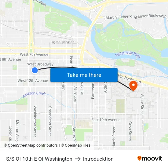 S/S Of 10th E Of Washington to Introducktion map