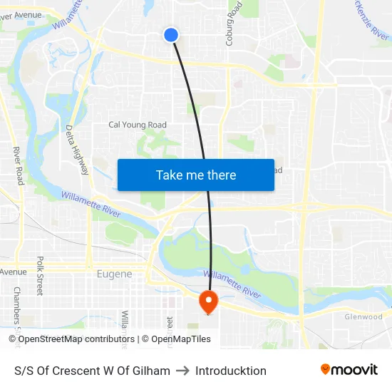 S/S Of Crescent W Of Gilham to Introducktion map