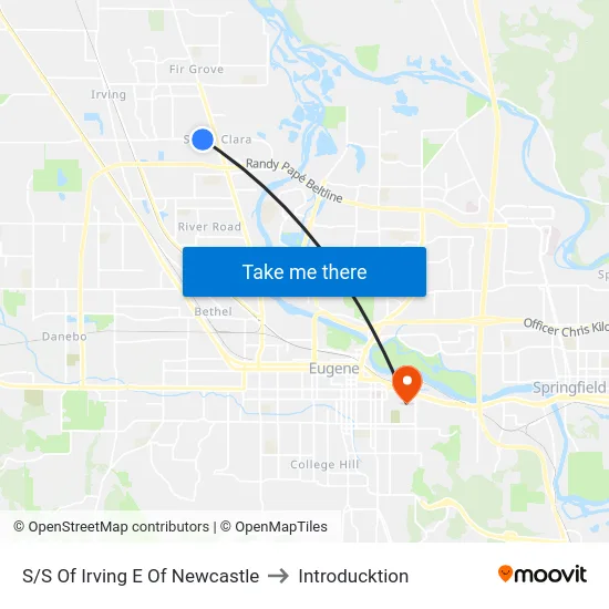 S/S Of Irving E Of Newcastle to Introducktion map
