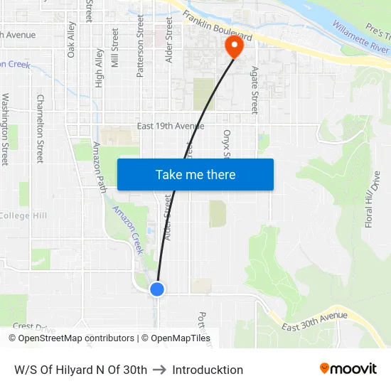 W/S Of Hilyard N Of 30th to Introducktion map