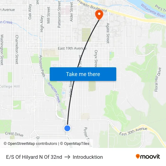 E/S Of Hilyard N Of 32nd to Introducktion map