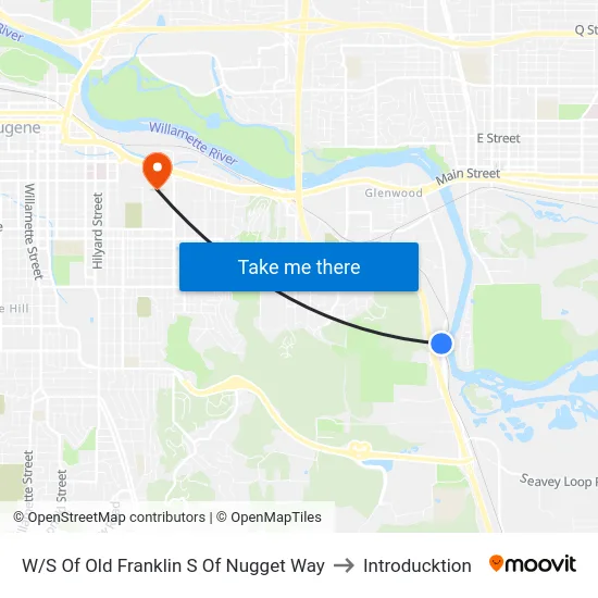 W/S Of Old Franklin S Of Nugget Way to Introducktion map