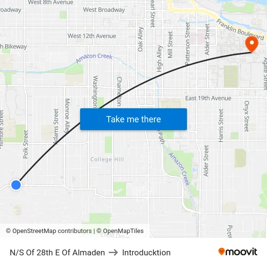 N/S Of 28th E Of Almaden to Introducktion map
