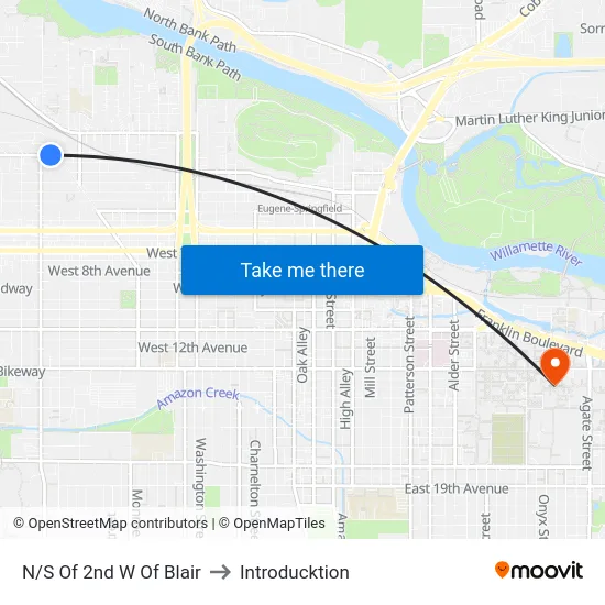 N/S Of 2nd W Of Blair to Introducktion map