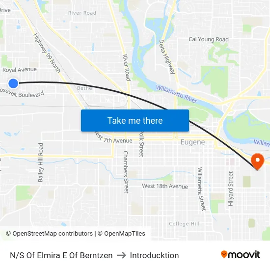 N/S Of Elmira E Of Berntzen to Introducktion map