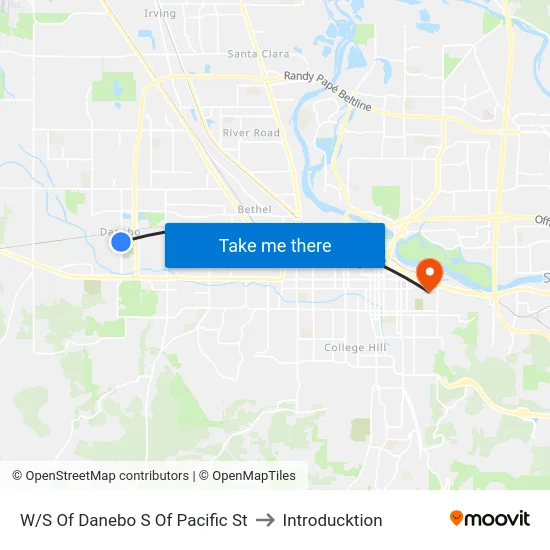 W/S Of Danebo S Of Pacific St to Introducktion map