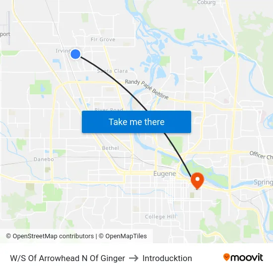 W/S Of Arrowhead N Of Ginger to Introducktion map