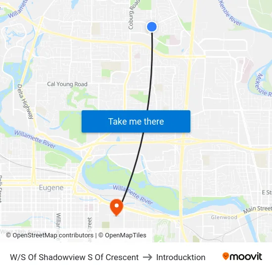 W/S Of Shadowview S Of Crescent to Introducktion map