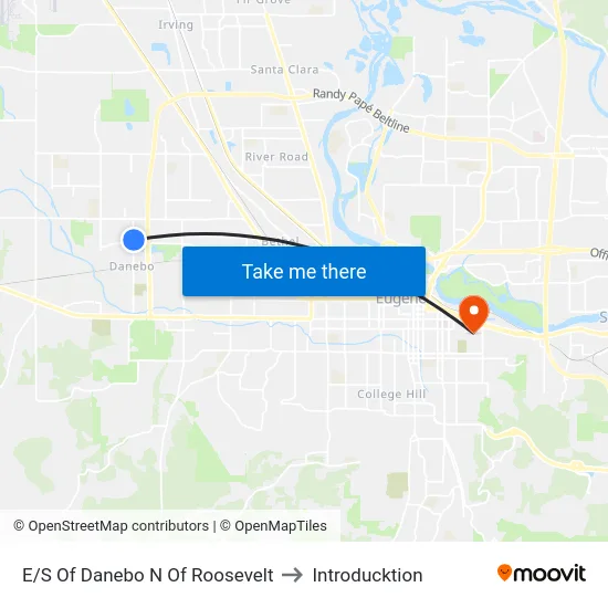 E/S Of Danebo N Of Roosevelt to Introducktion map
