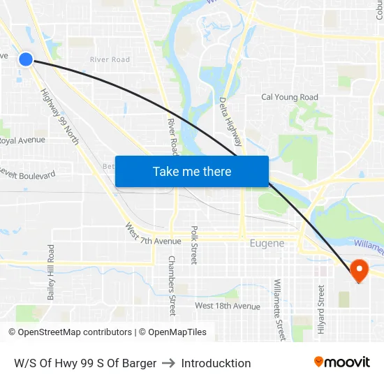 W/S Of Hwy 99 S Of Barger to Introducktion map