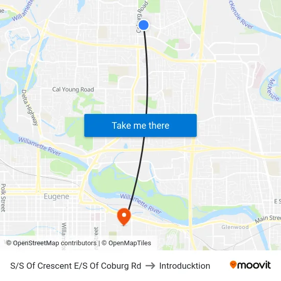 S/S Of Crescent E/S Of Coburg Rd to Introducktion map