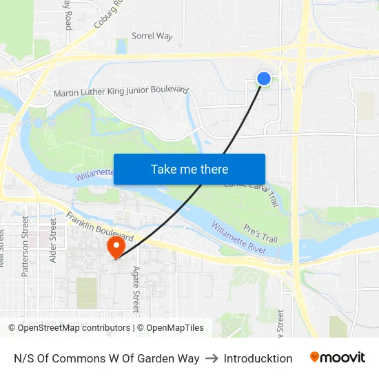 N/S Of Commons W Of Garden Way to Introducktion map