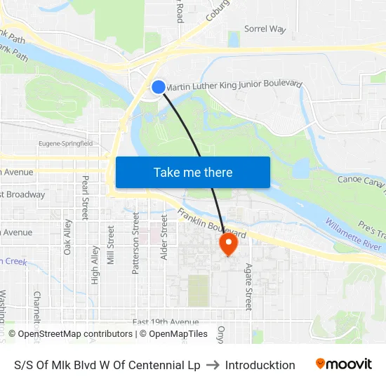S/S Of Mlk Blvd W Of Centennial Lp to Introducktion map