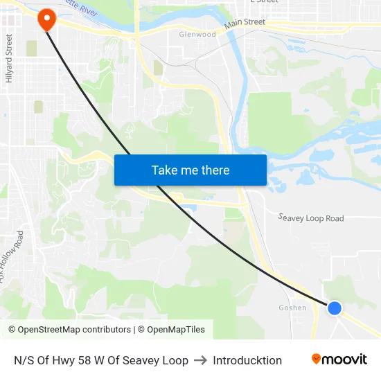 N/S Of Hwy 58 W Of Seavey Loop to Introducktion map