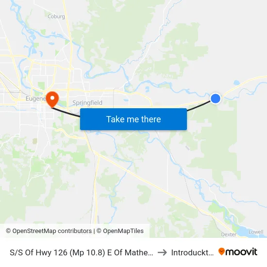 S/S Of Hwy 126 (Mp 10.8) E Of Mathers Mkt to Introducktion map