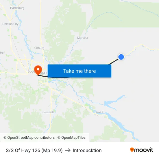 S/S Of Hwy 126 (Mp 19.9) to Introducktion map