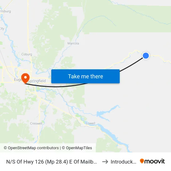 N/S Of Hwy 126 (Mp 28.4) E Of Mailbox 46451 to Introducktion map