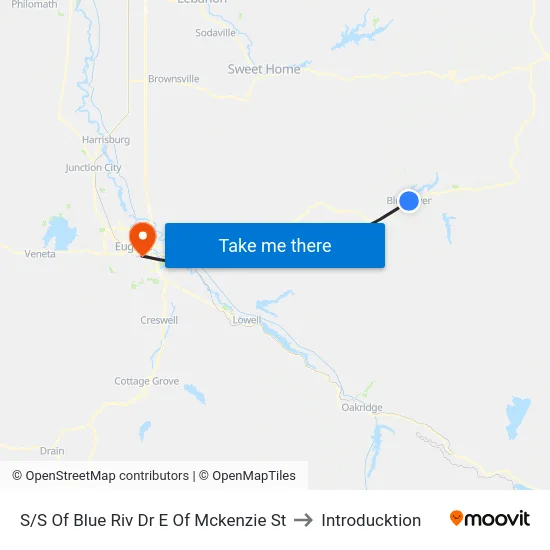 S/S Of Blue Riv Dr E Of Mckenzie St to Introducktion map