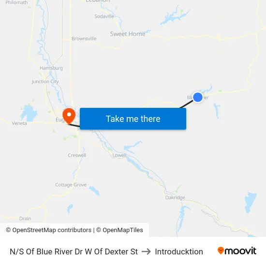 N/S Of Blue River Dr W Of Dexter St to Introducktion map