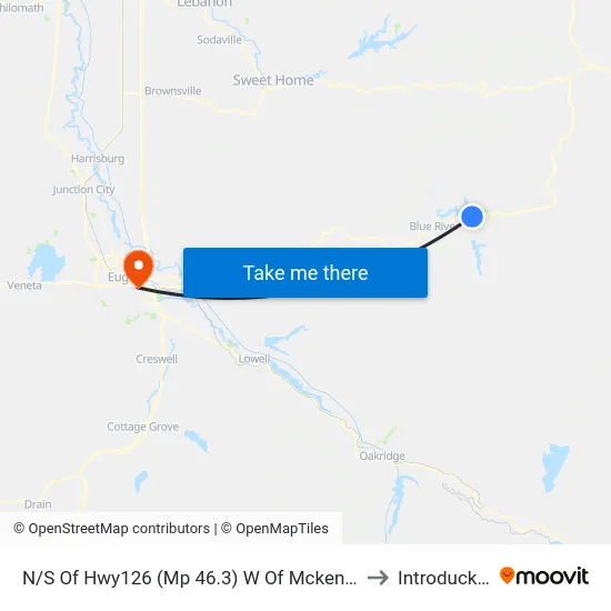 N/S Of Hwy126 (Mp 46.3) W Of Mckenzie Rvr Dr to Introducktion map