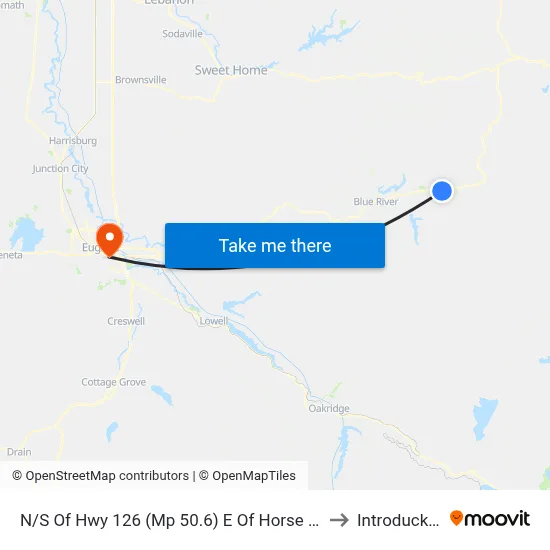 N/S Of Hwy 126 (Mp 50.6) E Of Horse Creek Rd to Introducktion map