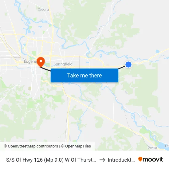 S/S Of Hwy 126 (Mp 9.0) W Of Thurston Rd to Introducktion map