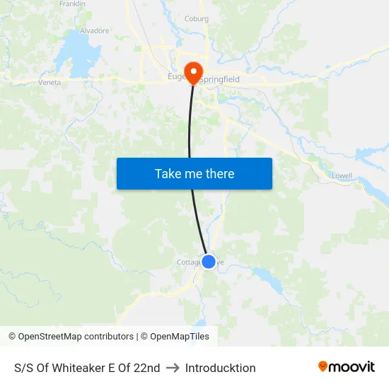 S/S Of Whiteaker E Of 22nd to Introducktion map