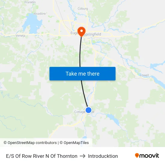 E/S Of Row River N Of Thornton to Introducktion map