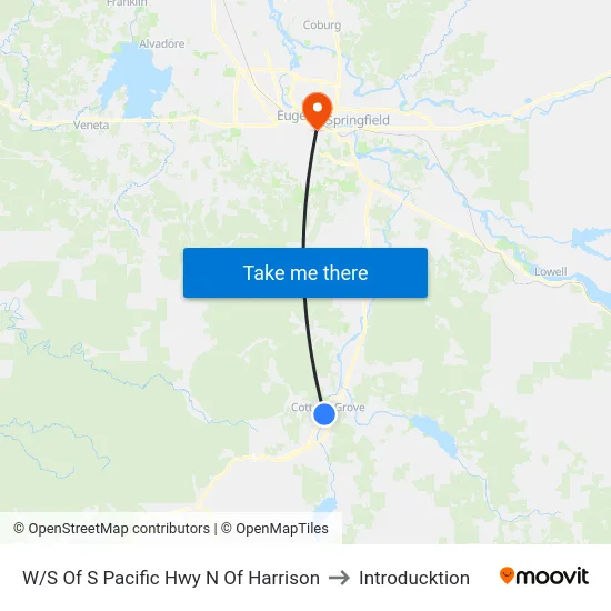 W/S Of S Pacific Hwy N Of Harrison to Introducktion map